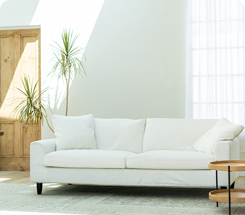 リビングのソファ